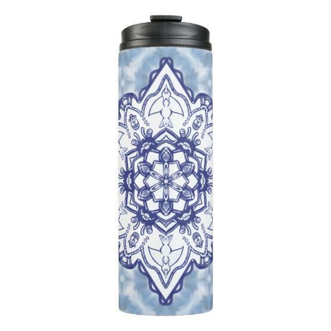 Crab monster pattern thermal tumbler (Front)