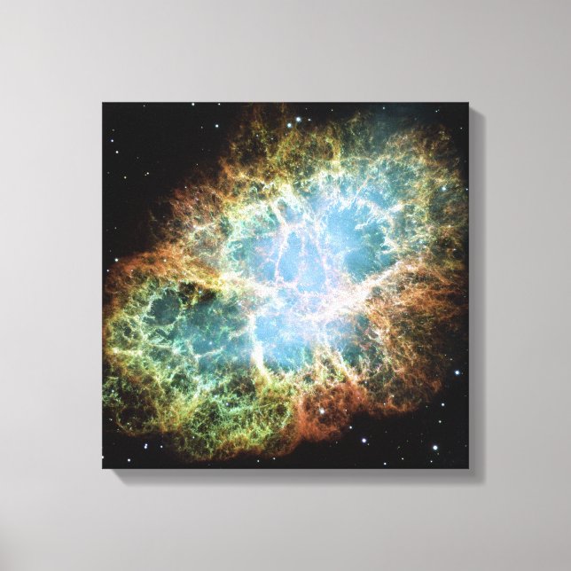 Crab Nebula – Hubble Telescope Canvas Print (Front)