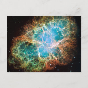 Crab Nebula – Hubble Telescope Postcard