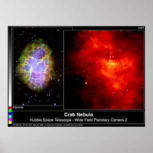 Crab Nebula Hubble Telescope Poster