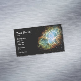 Crab Nebula Magnetic Business Card