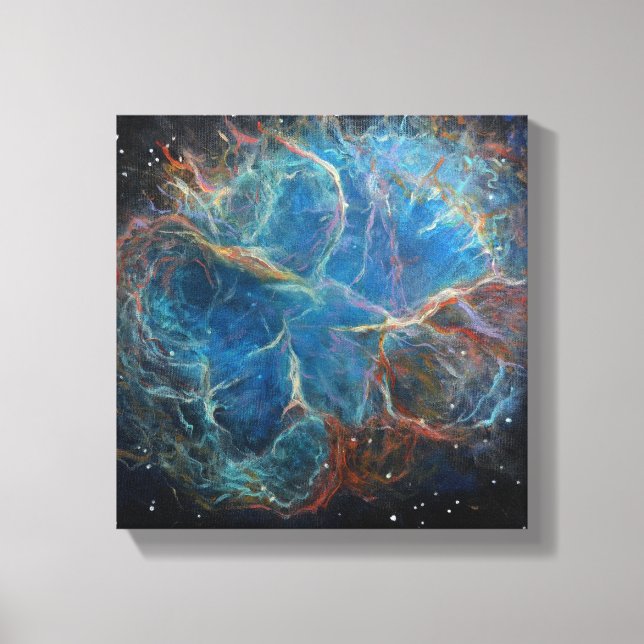 Crab Nebula Space Art Canvas Print (Front)