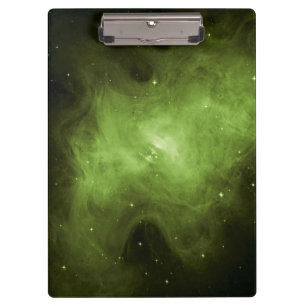 Crab Nebula, Supernova Remnant, Green Light Clipboard