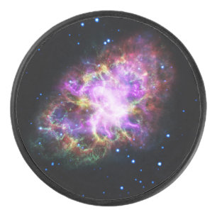 Crab Nebula Supernova Remnant Hubble Composite Hockey Puck