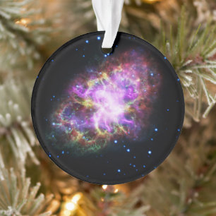 Crab Nebula Supernova Remnant Hubble Composite Ornament