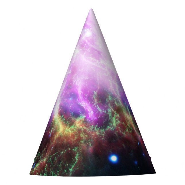 Crab Nebula Supernova Remnant Hubble Composite Party Hat (Front)