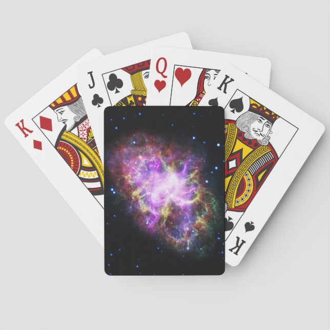 Crab Nebula Supernova Remnant Hubble Composite Playing Cards (Back)