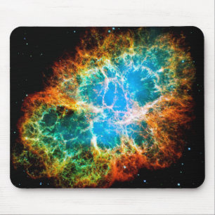 Crab Nebula Supernova Remnant Hubble Space Photo Mouse Pad