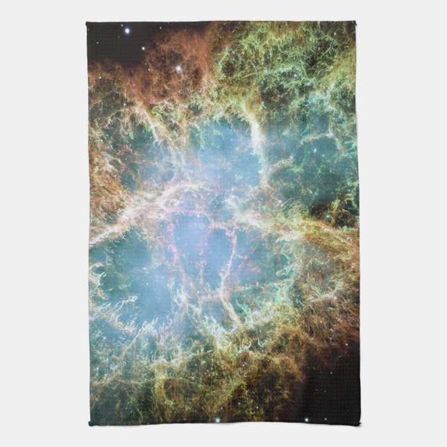 Crab Nebula Tea Towel (Vertical)