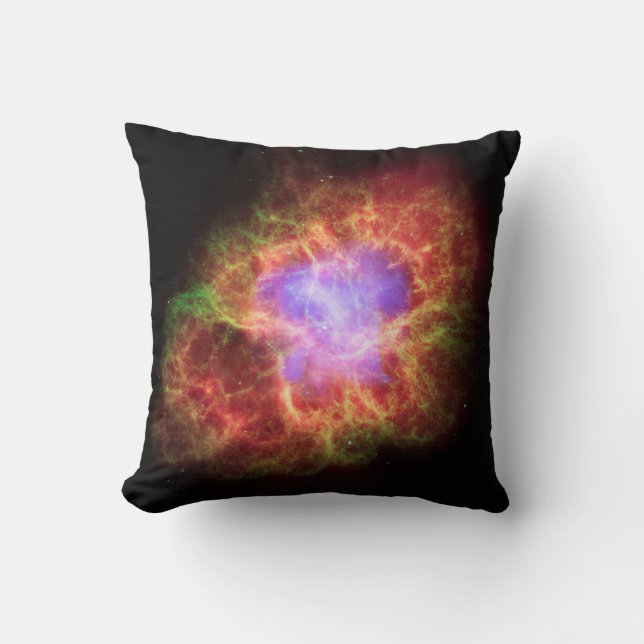 Crab Nebula Throw Pillow (Front)