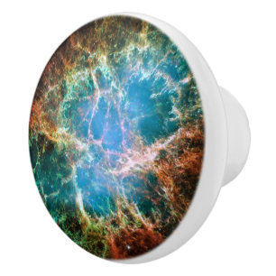 Crab Nebulae Space Astronomy Science Photo Ceramic Knob
