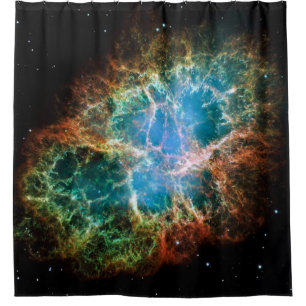 Crab Nebulae Space Astronomy Science Photo Shower Curtain