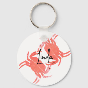 Crab Ocean Beach Sea Creature  Key Ring