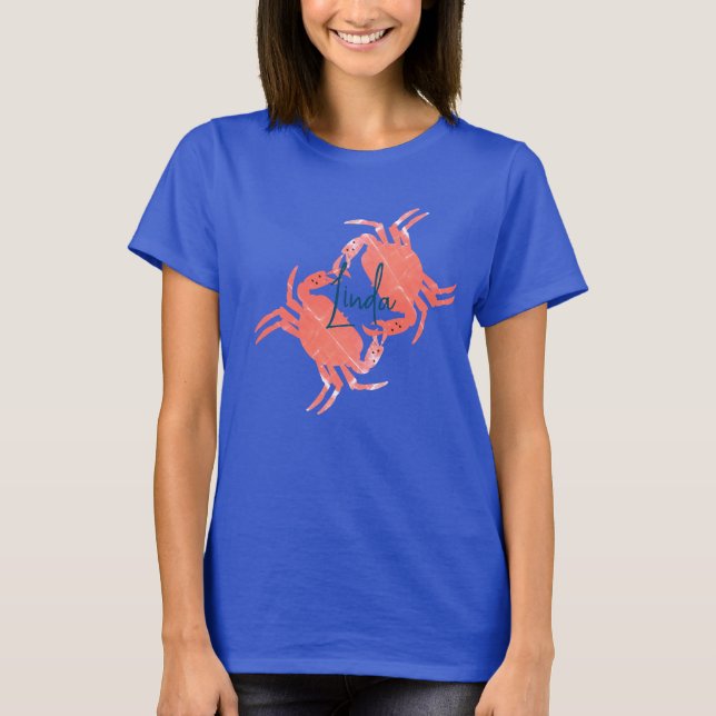 Crab Ocean Beach Sea Creature  T-Shirt (Front)