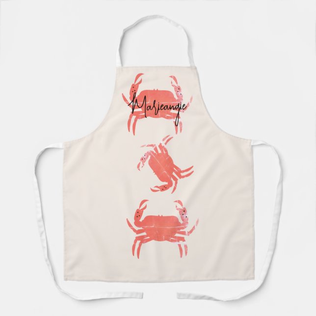 Crab Ocean Beach Sea Crustacean  Apron (Front)