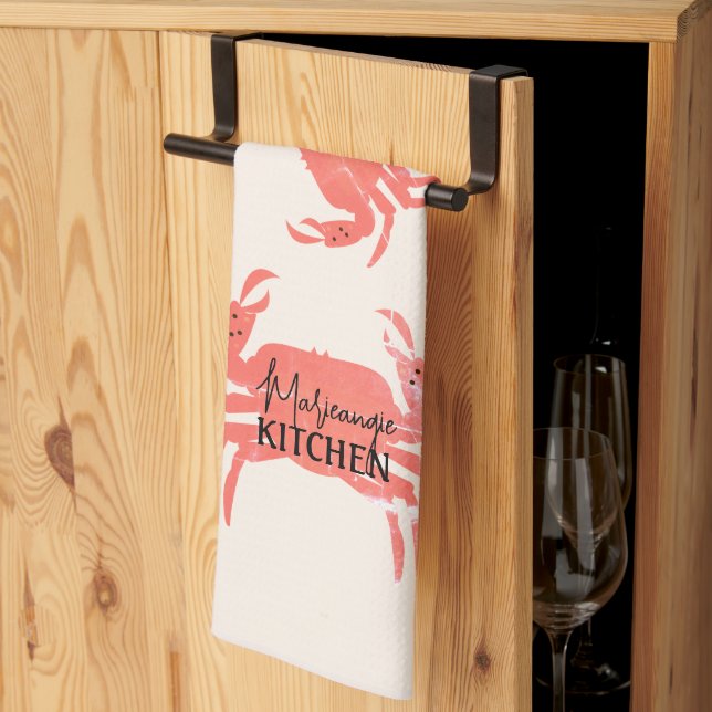 Crab Ocean Beach Sea Crustacean   Tea Towel (Thirds Fold)