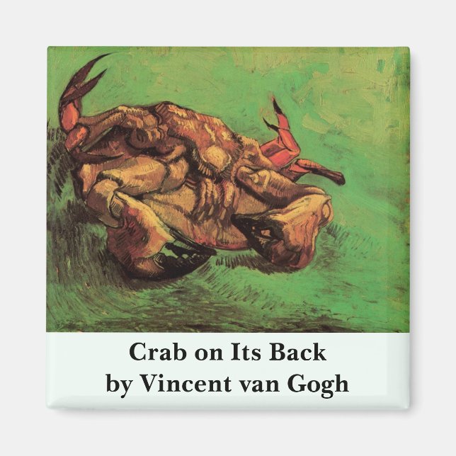 Crab on Its Back by Vincent van Gogh Magnet (Front)