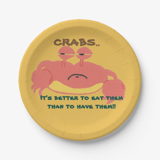 Crab paper plates (Front)