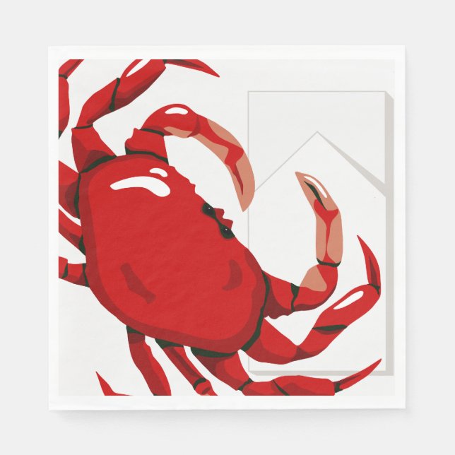 Crab Party Paper Napkin (Front)