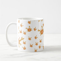 crab pattern mug