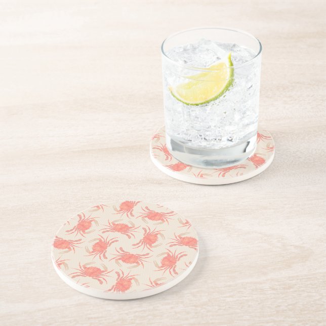 Crab - Peach Fuzz 2024 Coaster (Side)