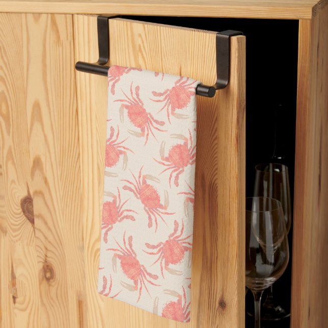 Crab - Peach Fuzz 2024 Tea Towel (Thirds Fold)