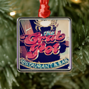 Crab Pot Restaurant Metal Tree Decoration