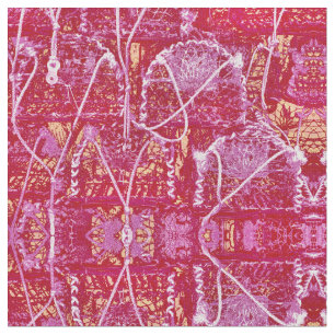 CRAB POTS ABSTRACT FABRIC