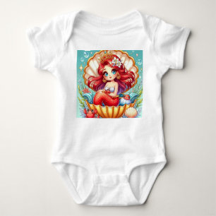 Crab Royalty in Coral Cove Baby Bodysuit