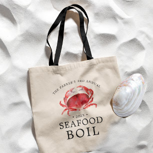 Crab/Seafood Boil   Seafood  Themed Party Tote Bag