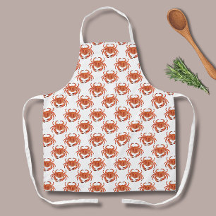 Crab Seaside Pattern Apron