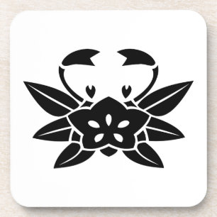 Crab-shaped gentian coaster