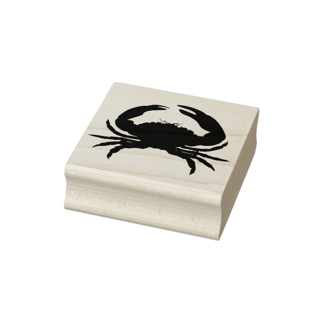 crab silhouette art stamp (Stamp)