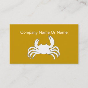 Crab Silhouette Business Cards