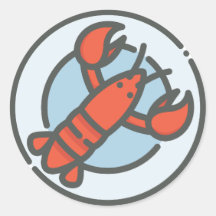 Crab Sticker – Cute Coastal Illustration