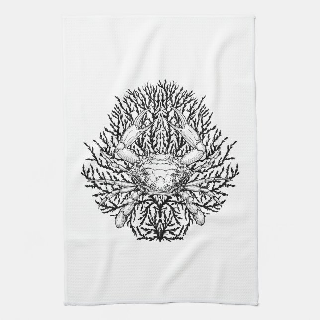 Crab Tea Towel (Vertical)