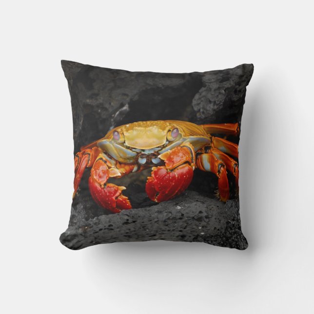Crab Throw Pillow (Front)