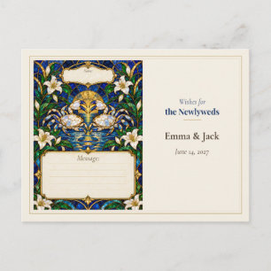 Crab Wedding Guest Book Wishes Postcard