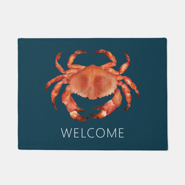 Crab Welcome Doormat (Front)