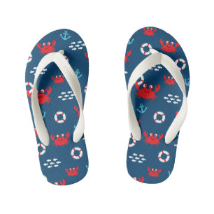 Crab with Lifebuoy Kid's Jandals