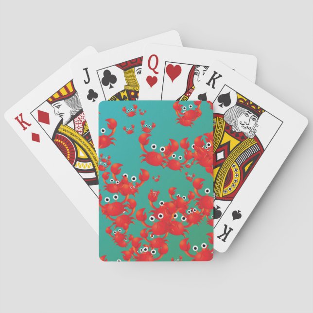 Crab world playing cards (Back)