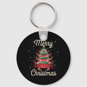 Crab Xmas Tree Crab Christmas Tree Key Ring