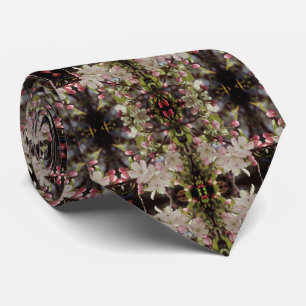 Crabapple Blossoms Vintage Abstract Tie