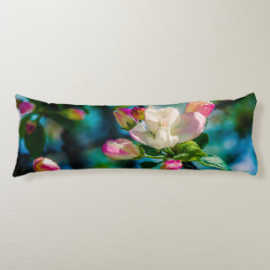 Crabapple flower and buds body cushion