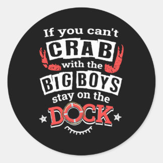 Crabbing Maryland Chesapeake Bay Blue Crab Classic Round Sticker