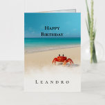 Crabby Bold – Spicy Custom Birthday Card<br><div class="desc">Not everyone wants fluff on their birthday. Some people want honesty, good vibes, and absolutely no guilt about anything. This card is for them — bold, elegant, and spiced with just the right amount of edge. Featuring your recipient’s name on the front and an all-caps message inside that celebrates joy...</div>