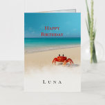 Crabby Bold – Spicy Custom Birthday Card Girls<br><div class="desc">Not everyone wants fluff on their birthday. Some people want honesty, good vibes, and absolutely no guilt about anything. This card is for them — bold, elegant, and spiced with just the right amount of edge. Featuring your recipient’s name on the front and an all-caps message inside that celebrates joy...</div>