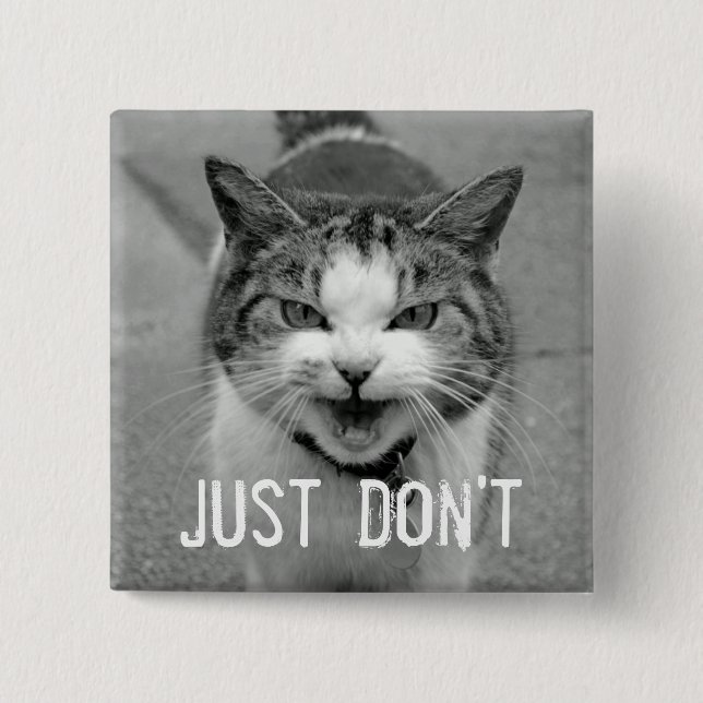 Crabby Cat Button (Front)