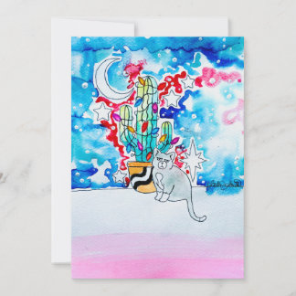 Crabby Cat Holiday Card