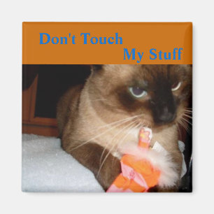 Crabby Cat - Siamese Cat Fridge Magnet